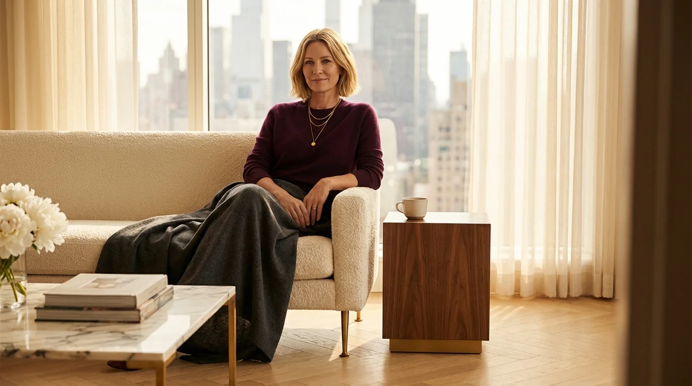 Dieselbe Frau, dasselbe Sofa, dieselbe Decke — aber sie weiß jetzt, warum sie friert