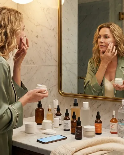 Frau schläft friedlich — Schönheitsschlaf Wissenschaft