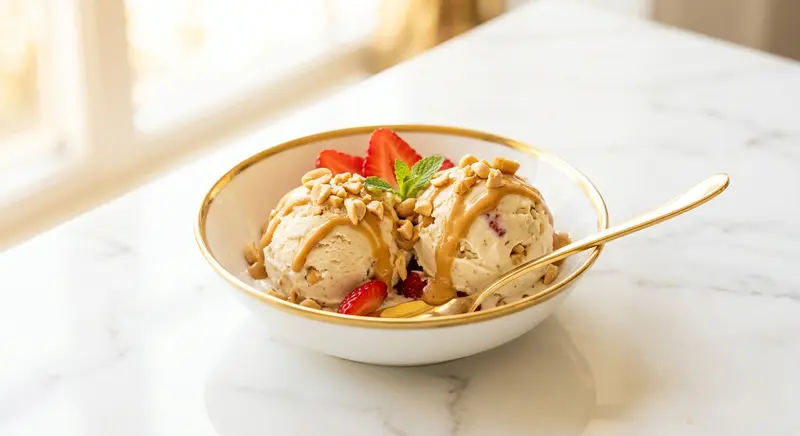 Erdnussbutter-Bananen-Eis