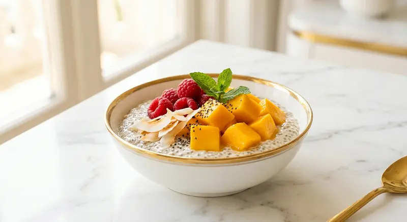Chia-Pudding mit Mango