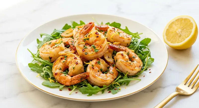Garnelen mit Zitrone